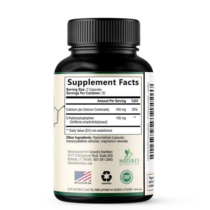 5 HTP 200mg Capsules Vegetarian – 60 Capsules