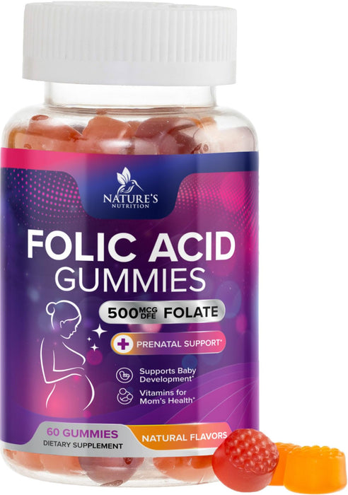 Folic Acid Gummies for Women 785 mcg – 60 Gummies