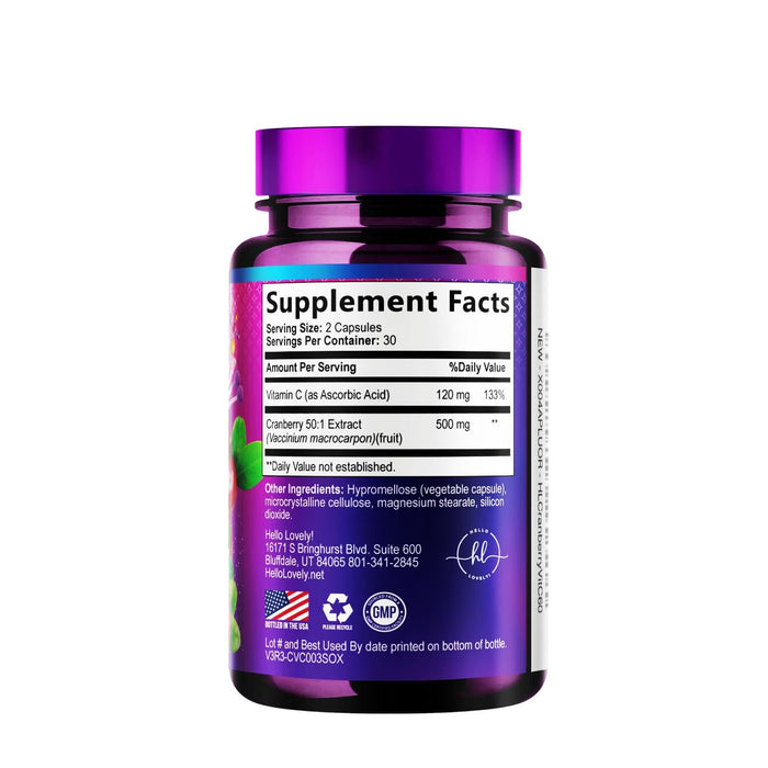 Cranberry 25,000mg Formula + Vitamin C – 60 Capsules