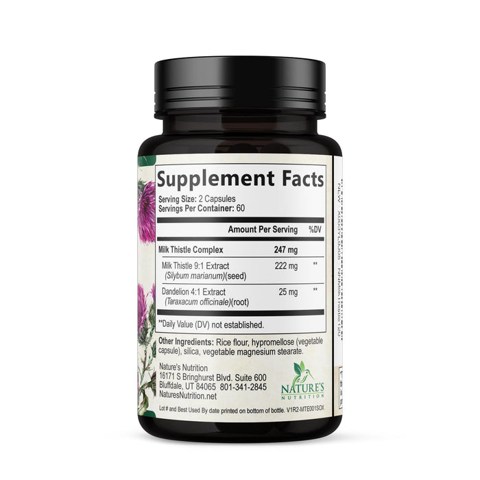 Milk Thistle Extract – 1000mg – 120 Capsules