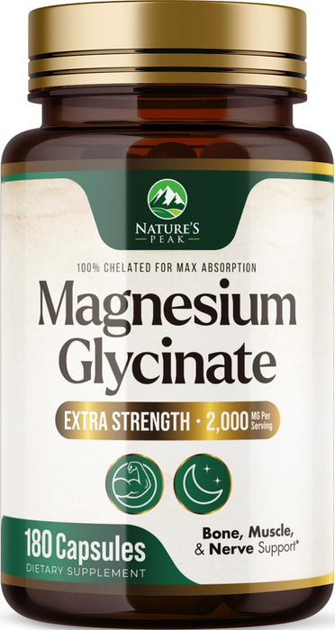 Magnesium Glycinate 500mg – 180 Tablets