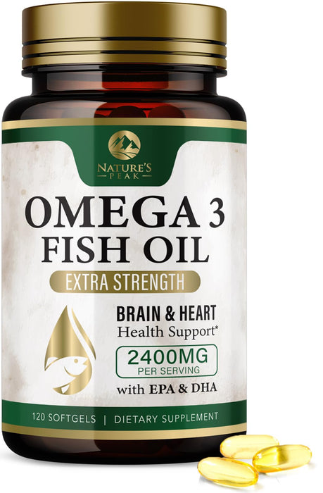 Omega-3 Fish Oil – 2400mg – 120 Softgels