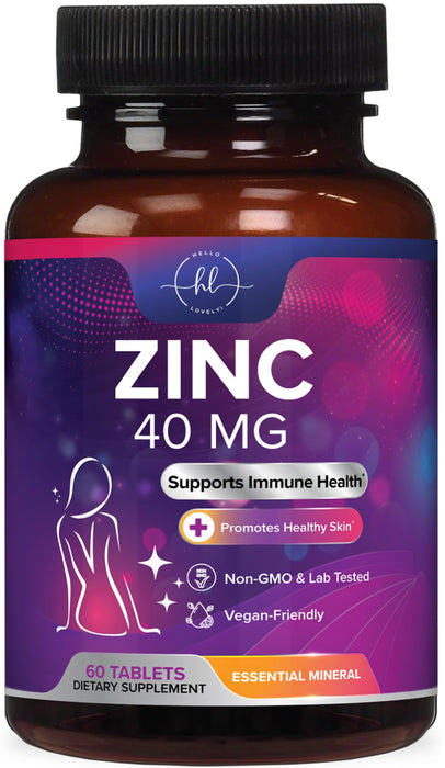 Zinc – 40mg – 60 Tablets