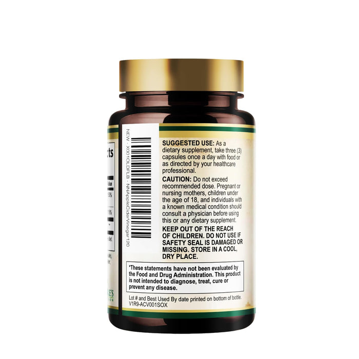 Apple Cider Vinegar Capsules 1877mg – 120 Capsules
