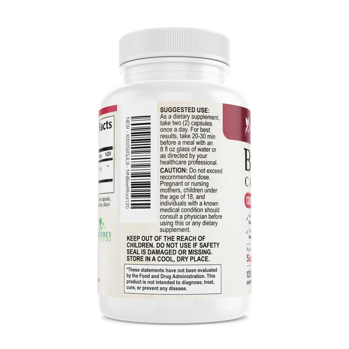Beet Root Capsules 1300mg – 120 Veggie Capsules