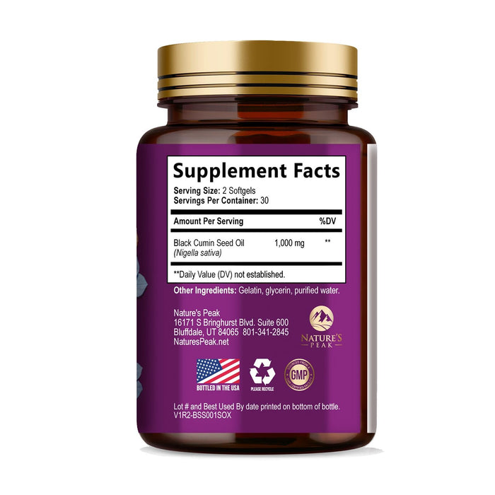 Black Seed Oil 1000mg – 60 Softgels