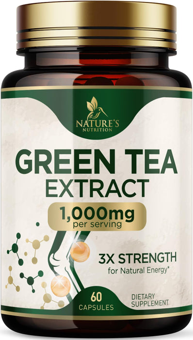 Green Tea Extract Capsules with EGCG – 1000mg – 60 Capsules