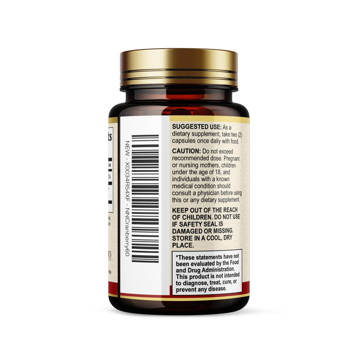 Cranberry Pills with Vitamin C & E – 60 Capsules