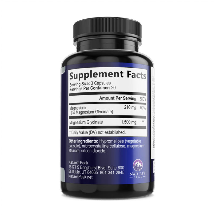 Magnesium Glycinate Chelated – 60 Tablets