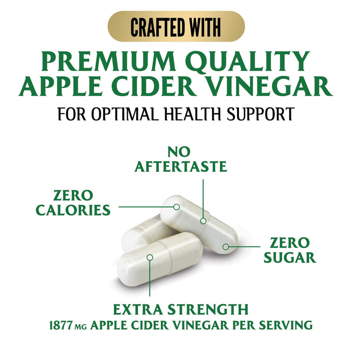 Apple Cider Vinegar Capsules ACV 1877mg – 120 Capsules