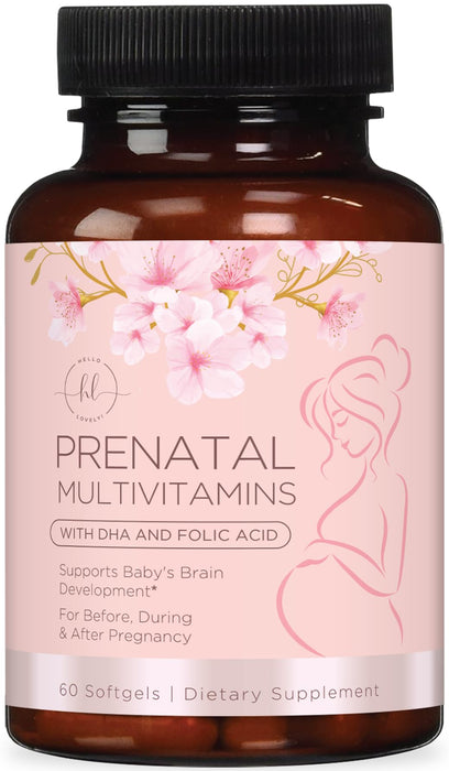 Prenatal Vitamins For Women With Folic Acid – 60 Softgels
