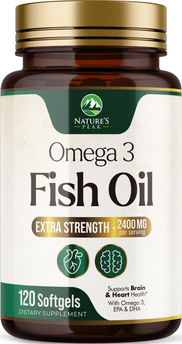 Omega-3 Fish Oil – 2400mg – 120 Softgels