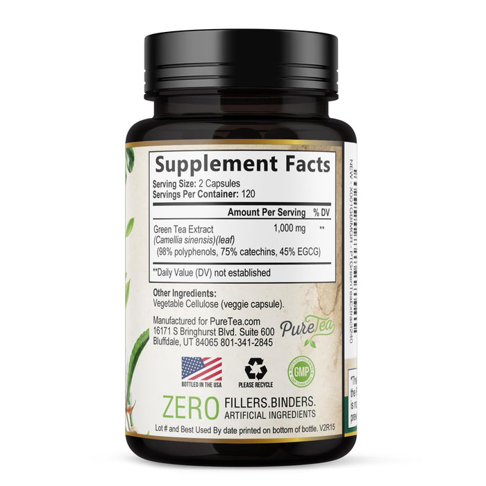 Green Tea Extract Capsules with EGCG – 1000mg – 240 Capsules