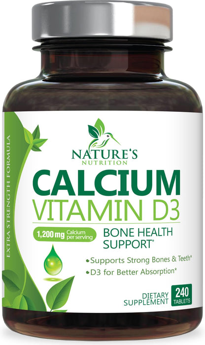 Calcium with Vitamin D – 1200mg – 240 Tablets
