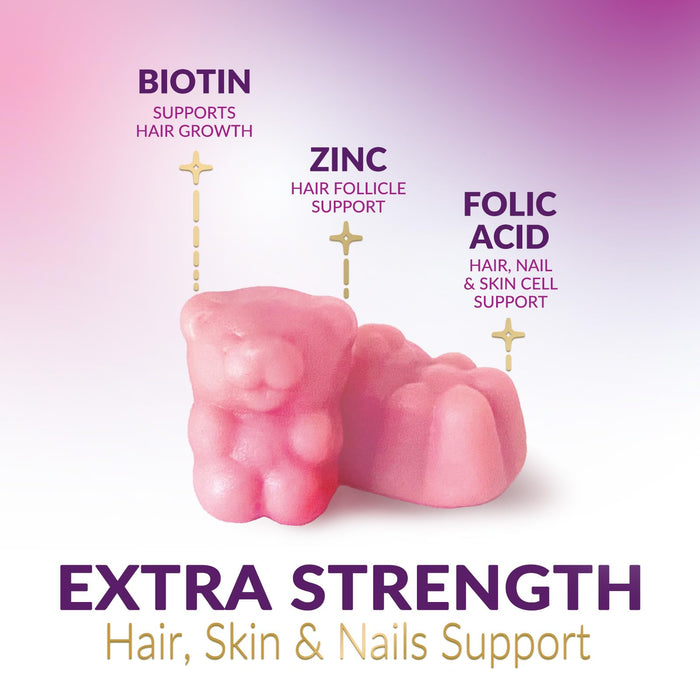 Hair Vitamins Gummies with Biotin 5000 mcg Vitamin E & C Support Hair Growth Gummy – 60 Gummy
