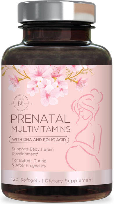 Prenatal Vitamins For Women With Folic Acid – 120 Softgels