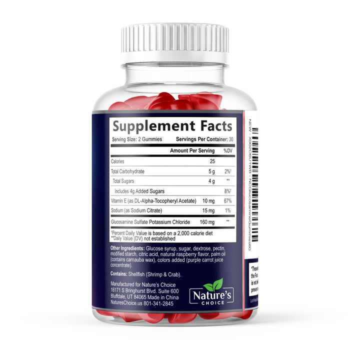 Joint Support Gummies Glucosamine Gummy with Vitamin E – 60 Gummies