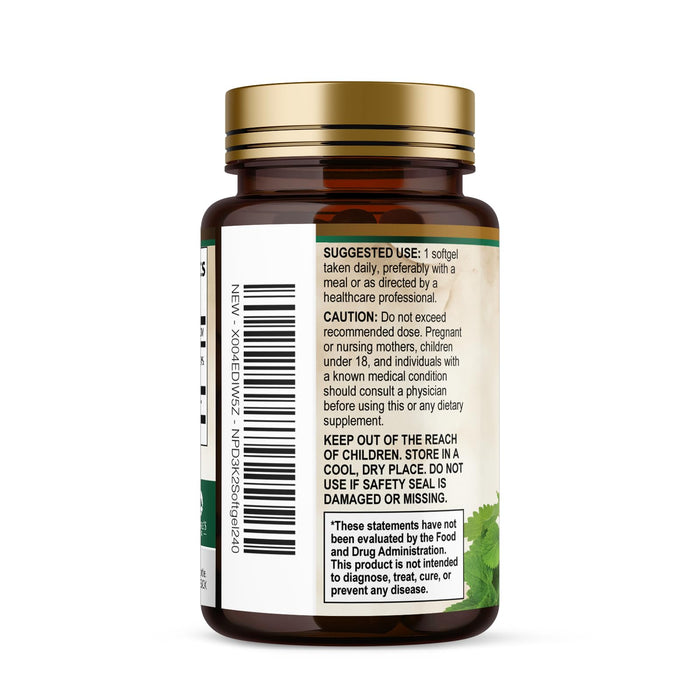 Vitamin D3 + K2 (MK-7) – 5000 IU D3 + 100mcg K2 – 240 Count
