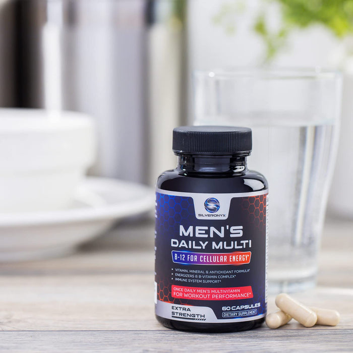 Multivitamin for Men - Vitamin A, C, D, E, Zinc, Calcium, Multivitamins for Immune Health Support, Vitamin B12, Menâ€™s Daily Multivitamin Supplement Capsules, Non-GMO Mens Multi Vitamins - 60 Capsules