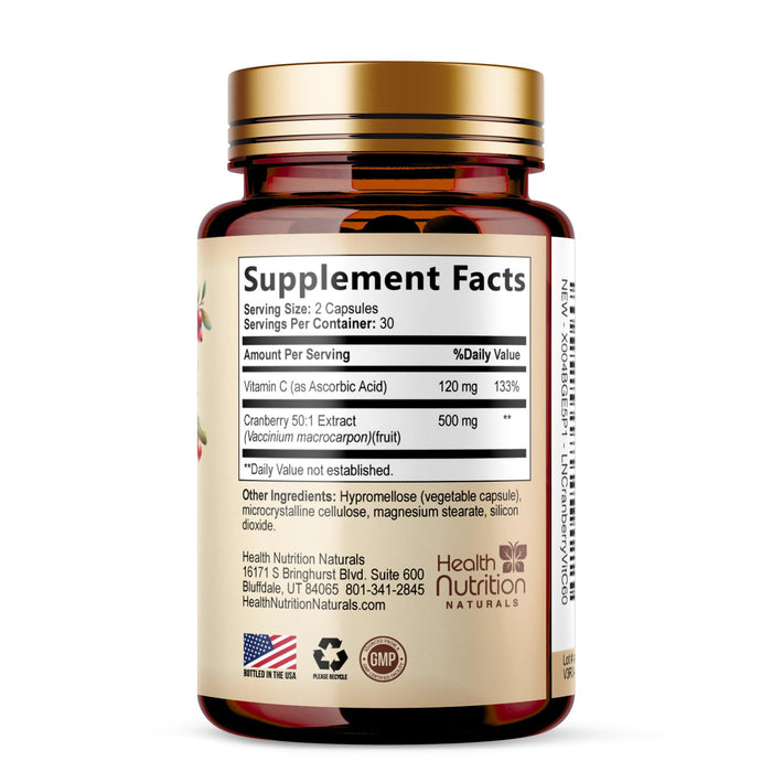 Cranberry 25,000mg – 60 Capsules