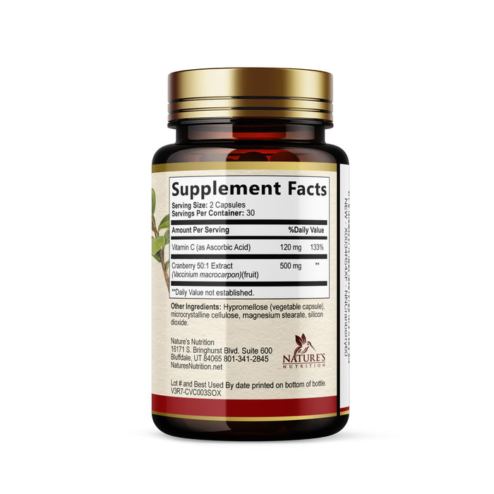 Cranberry Pills with Vitamin C & E – 60 Capsules