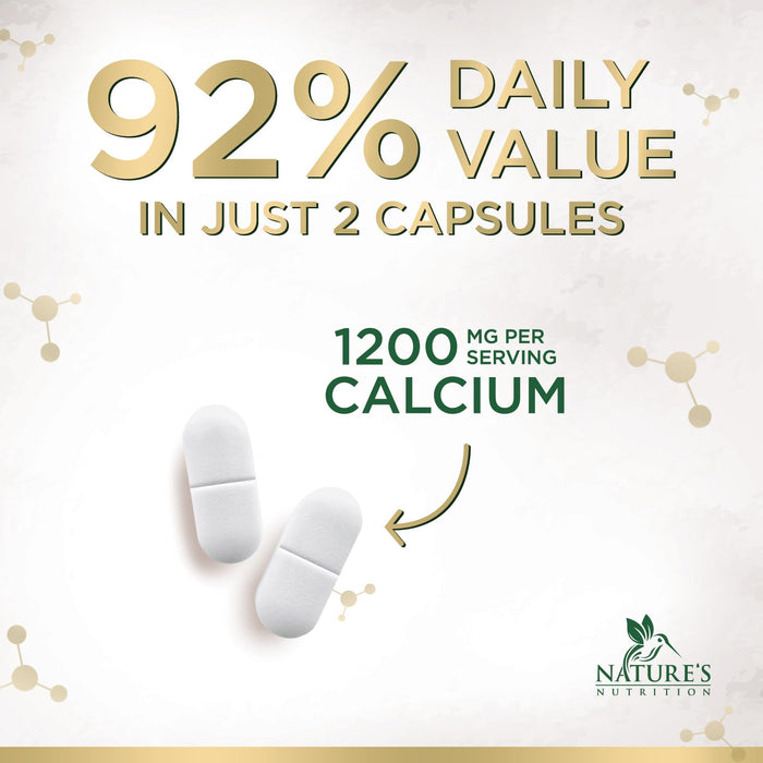Calcium 1200 mg with Vitamin D3 – 60 Tablets