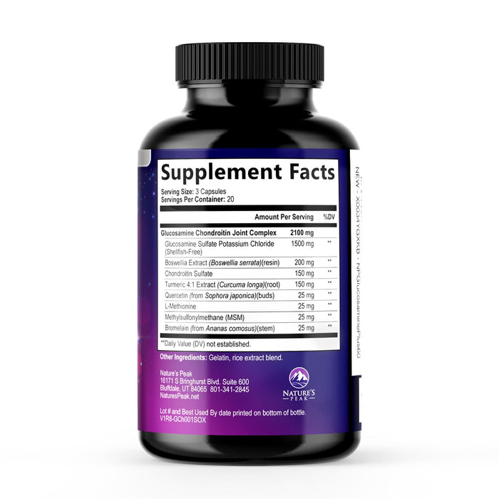 Glucosamine Chondroitin MSM Joint 2100mg – 60 Capsules