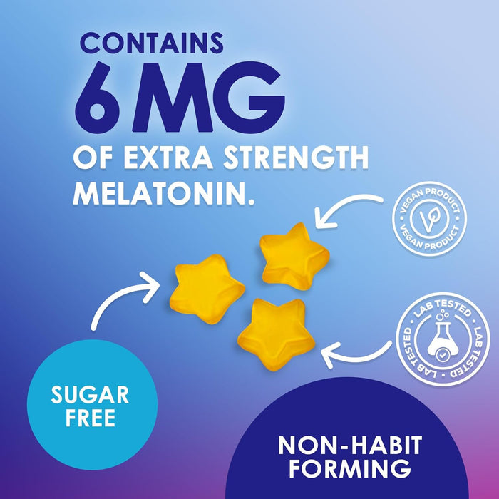 Sleep Melatonin Gummies for Adults Sugar Free - Natural Melatonin Sleep Gummy, Extra Strength Gummy Supplements, Sleep Support Vitamin Supplement, Vegan, Gelatin Free, 6mg, Sleep Gummies - 60 Gummies