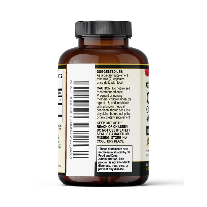 Cranberry Pills for Women â€“ 500mg â€“ 60 Capsules