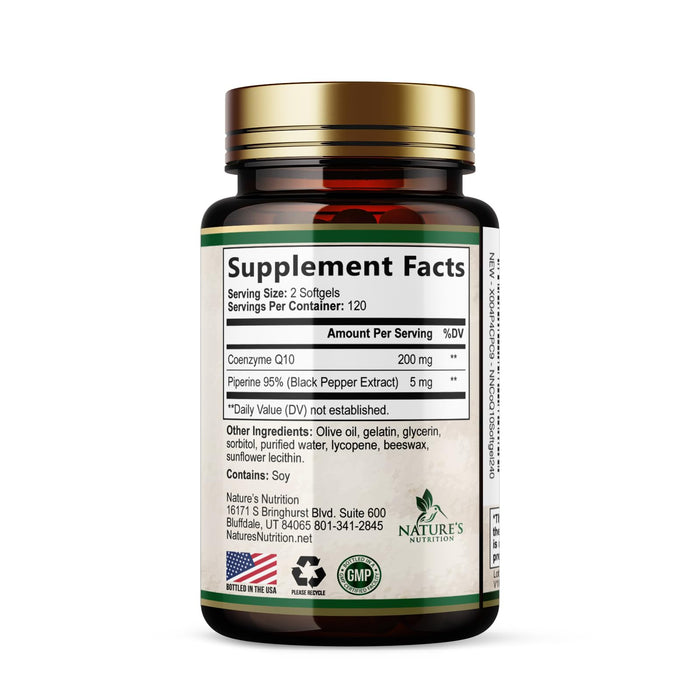 CoQ10 200mg Softgels – 240 Softgels