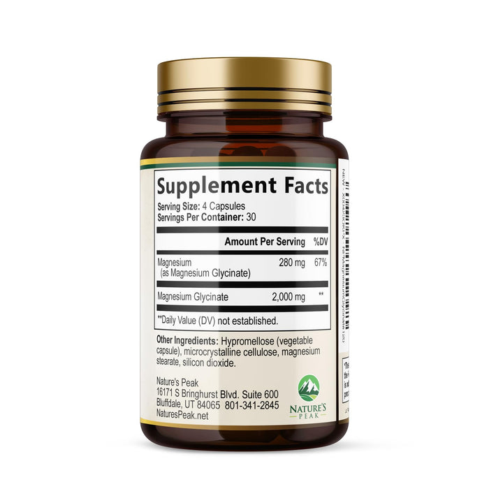 Magnesium Glycinate 500mg – 120 Tablets