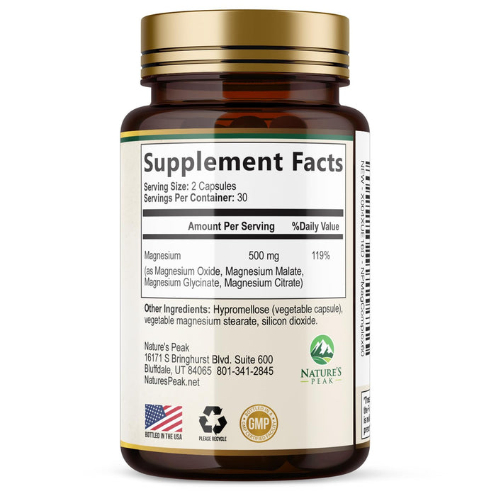 Magnesium Complex 500mg – 60 Capsules