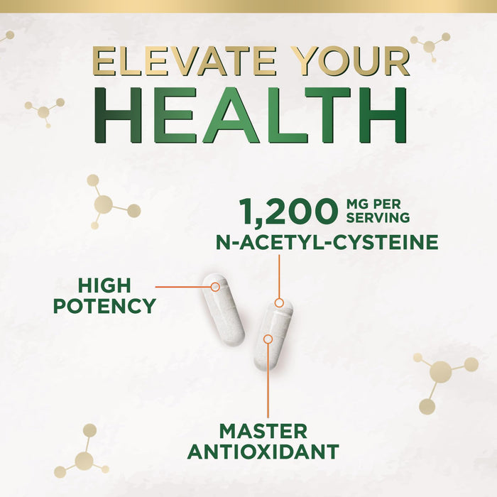 NAC N-Acetyl L-Cysteine (NAC) 1200 mg – 60 Veggie Capsules