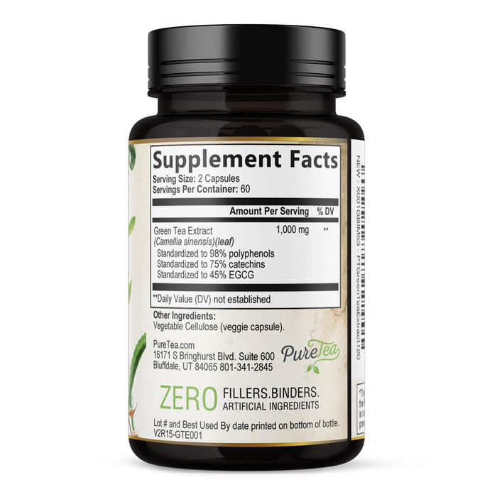 Green Tea Extract Capsules with EGCG – 1000mg – 120 Capsules