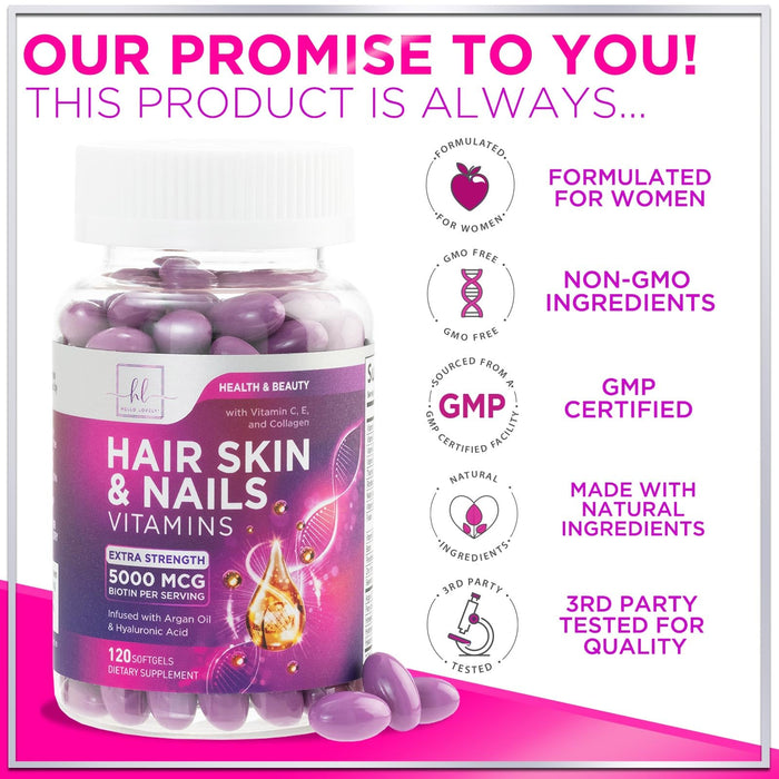 Hair – 5000mcg – 120 Softgels