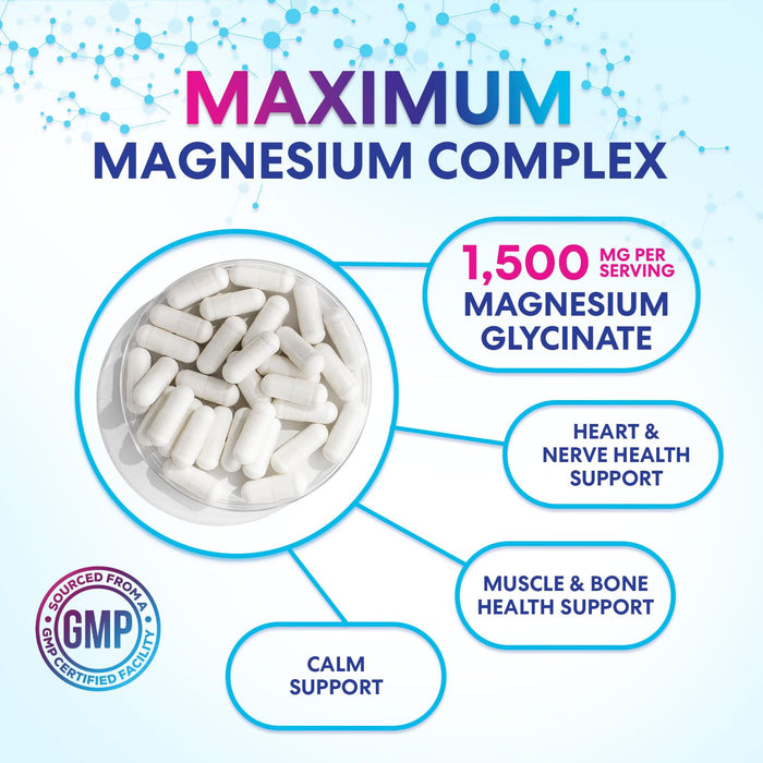Magnesium Glycinate Chelated – 180 Tablets
