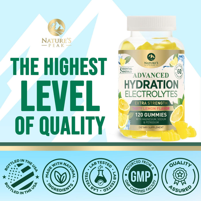 Hydration Electrolyte Gummies – 120 Gummies