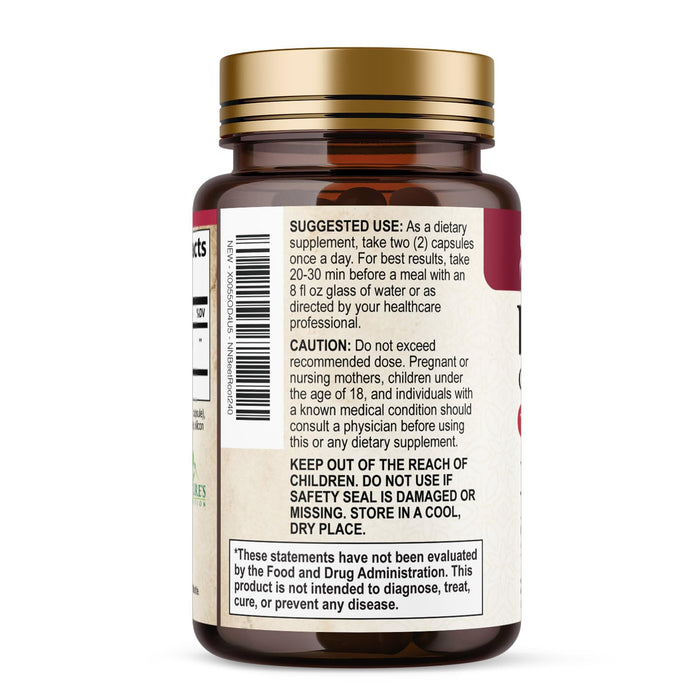 Beet Root Capsules 1300mg – 240 Veggie Capsules