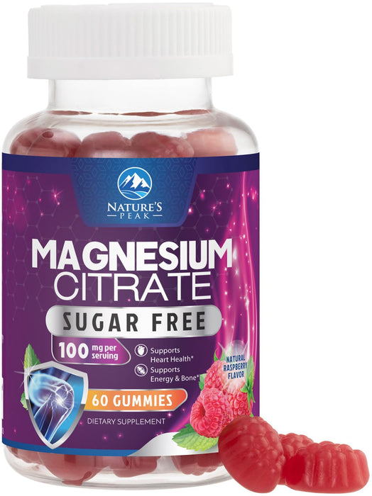 Magnesium Citrate Gummies Sugar-Free – 60 Gummies