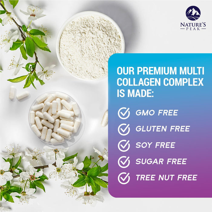 Multi Collagen Peptides for Hair – 120 Capsules