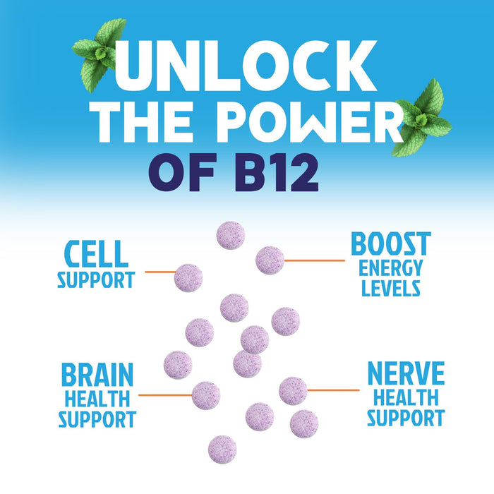 Vitamin B12 1000 mcg (Methylcobalamin) Super B 12 Complex – 60 Day Supply