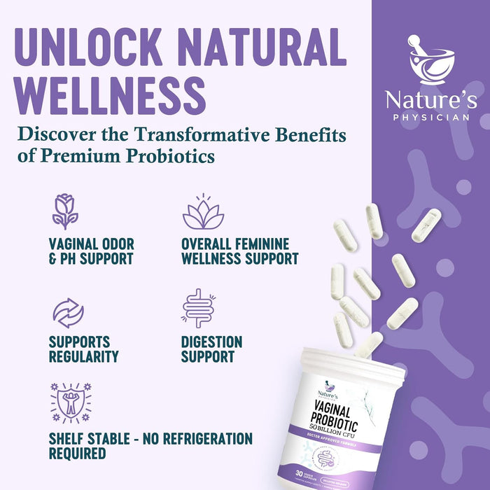 Vaginal Probiotic – 50 Billion CFU – 30 Capsules