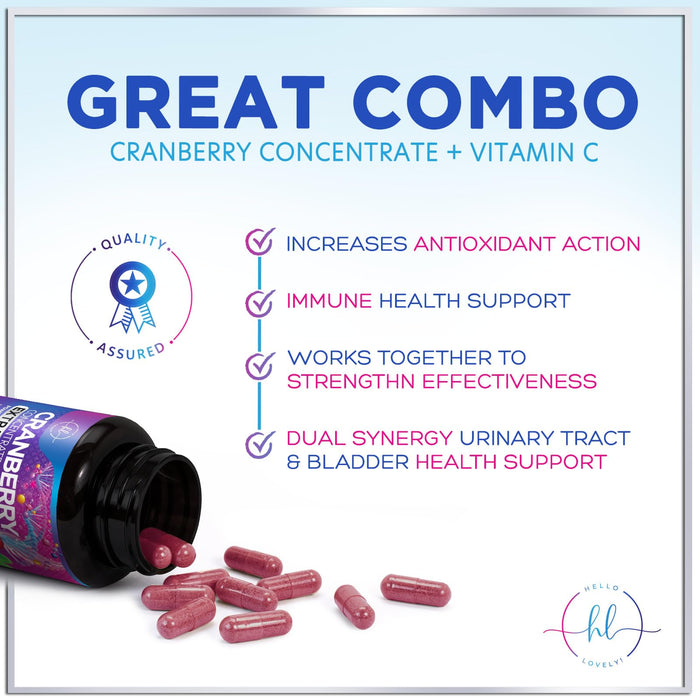 Cranberry 25,000mg Formula + Vitamin C – 120 Capsules