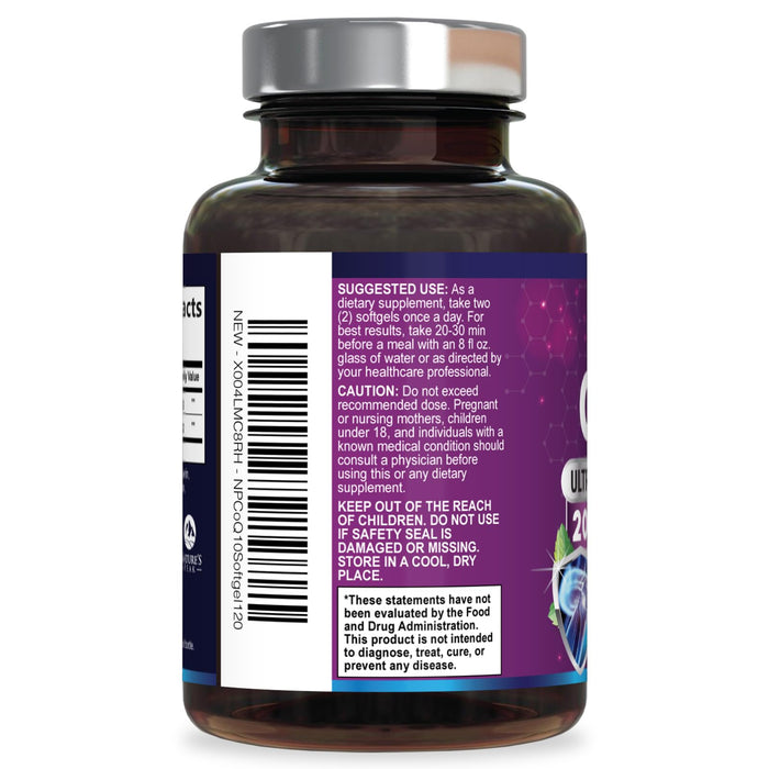 CoQ10 200mg – 120 Softgels