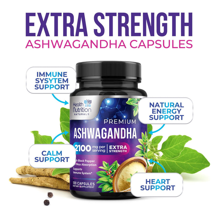 Ashwagandha 2100mg – 120 Capsules