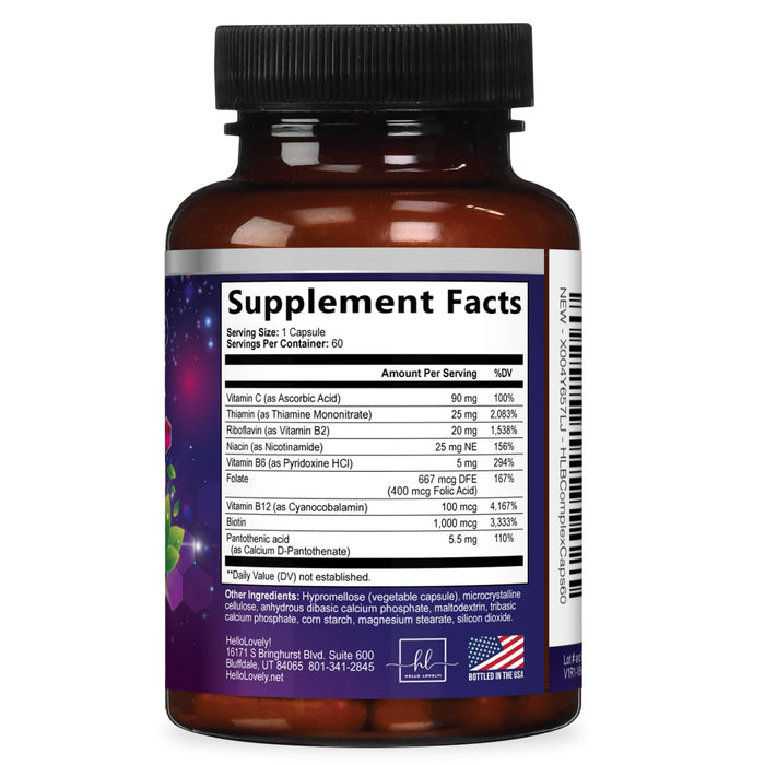 B Complex Vitamin 1000mcg – 60 Capsules