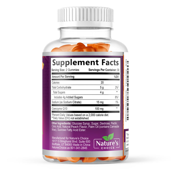 CoQ10 100mg Gummies – 60 CoQ10 Gummies