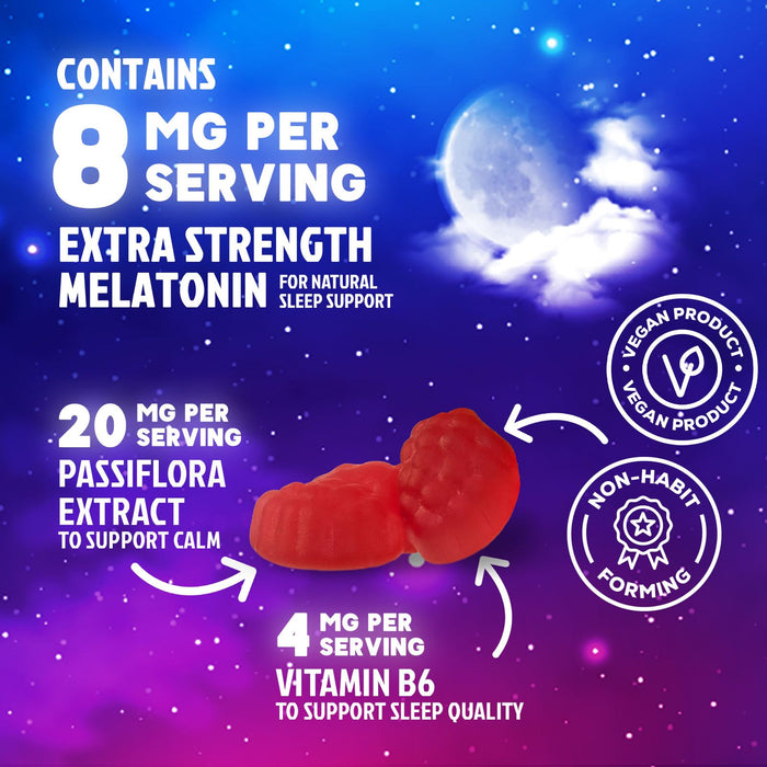 Melatonin Sleep Gummies – 8mg – 60 Count