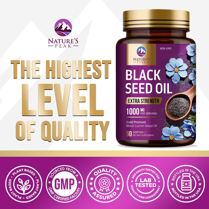 Black Seed Oil 1000mg – 60 Softgels