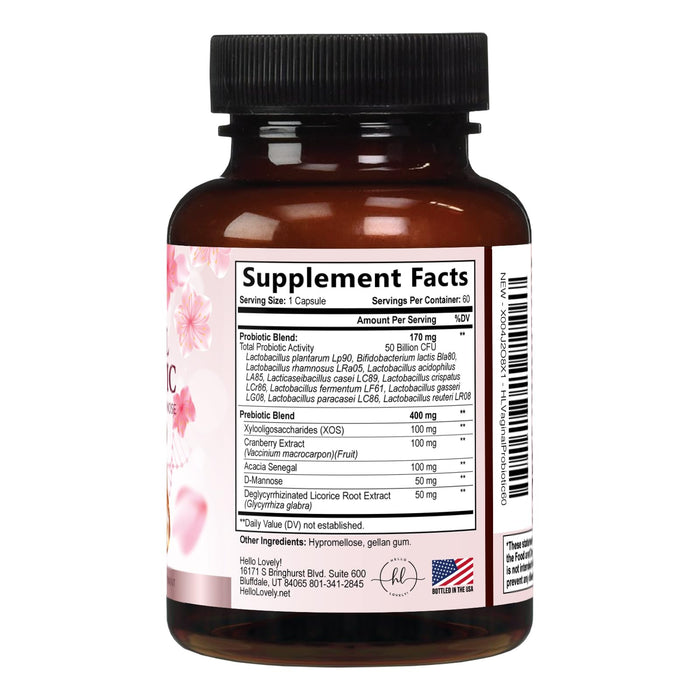 Vaginal Probiotics for Women – 50 Billion CFU – 60 Capsules